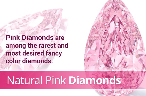 Pink Diamonds are among the rarest and most desired fancy color diamonds. Click here to view our collection of Fancy Pink, Light Pink, Intense Pink, and Vivid Pink Diamonds. Fancy Color Diamonds - Pink Diamonds - Banner